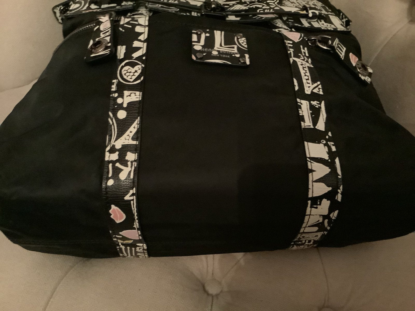 Henri Bendel Graffiti Jetsetter Large – Convertible Backpack, Top Handle & Crossbody – Dust Bag Included