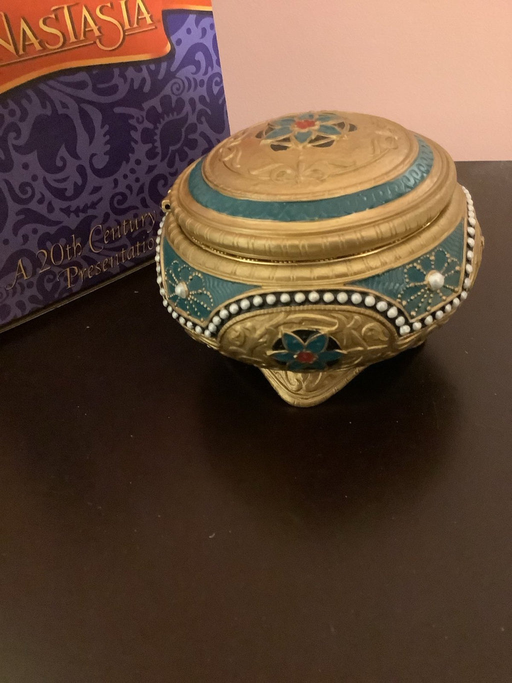 Disney Anastasia San Francisco Music Box – Plays "Once Upon a December" – Rotating Figurine – Mint with Box