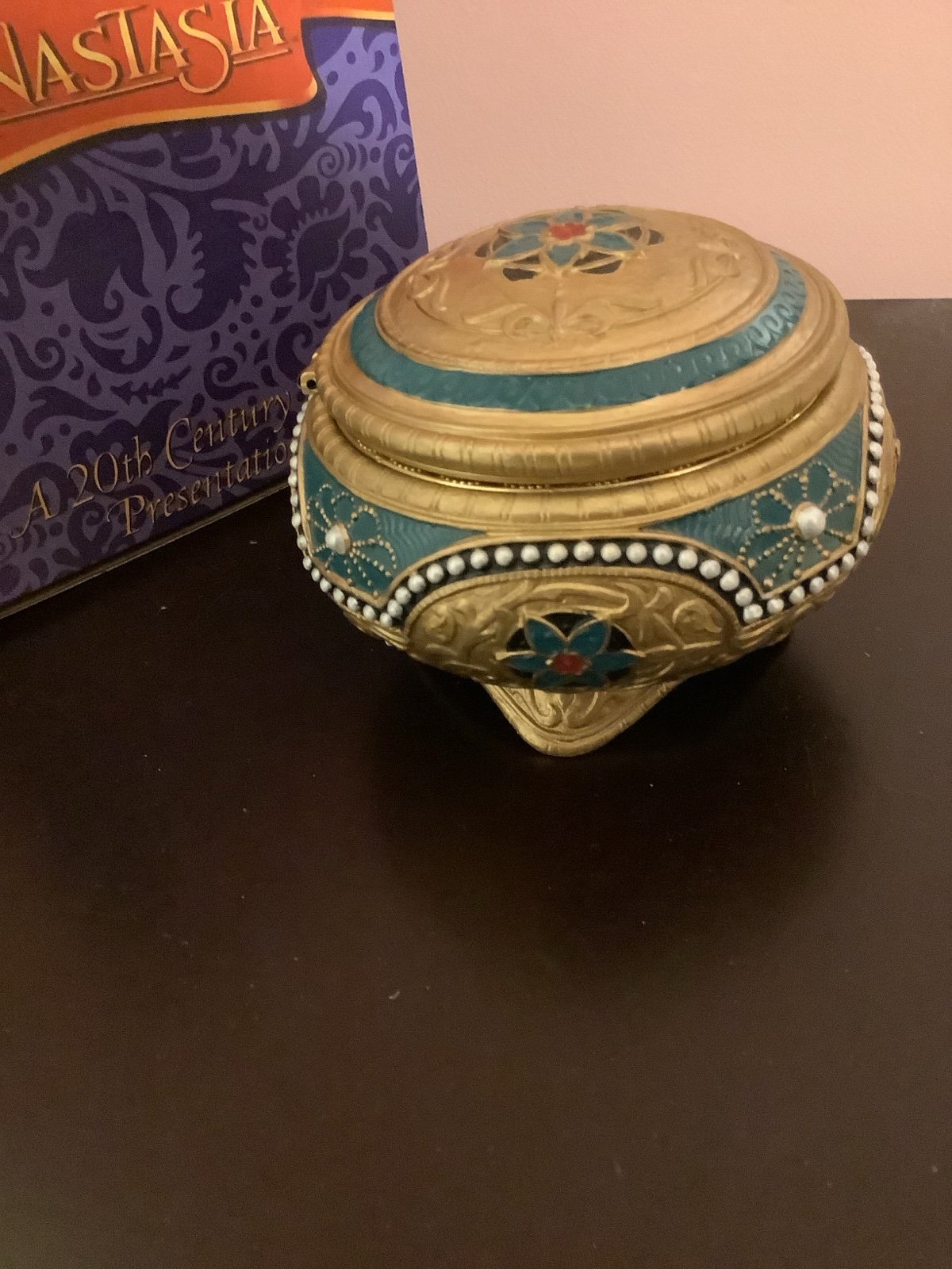 Disney Anastasia San Francisco Music Box – Plays "Once Upon a December" – Rotating Figurine – Mint with Box