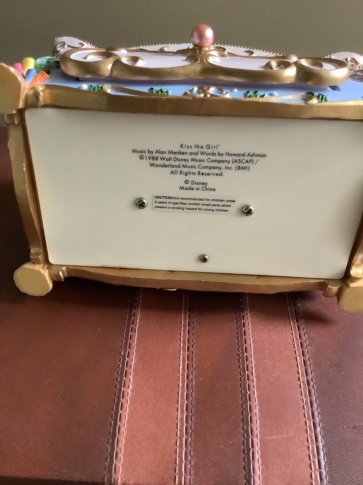 Disney The Little Mermaid Deluxe Jewelry Music Box – “Kiss the Girl” – Rotating Ariel & Eric – Mirror & Drawer