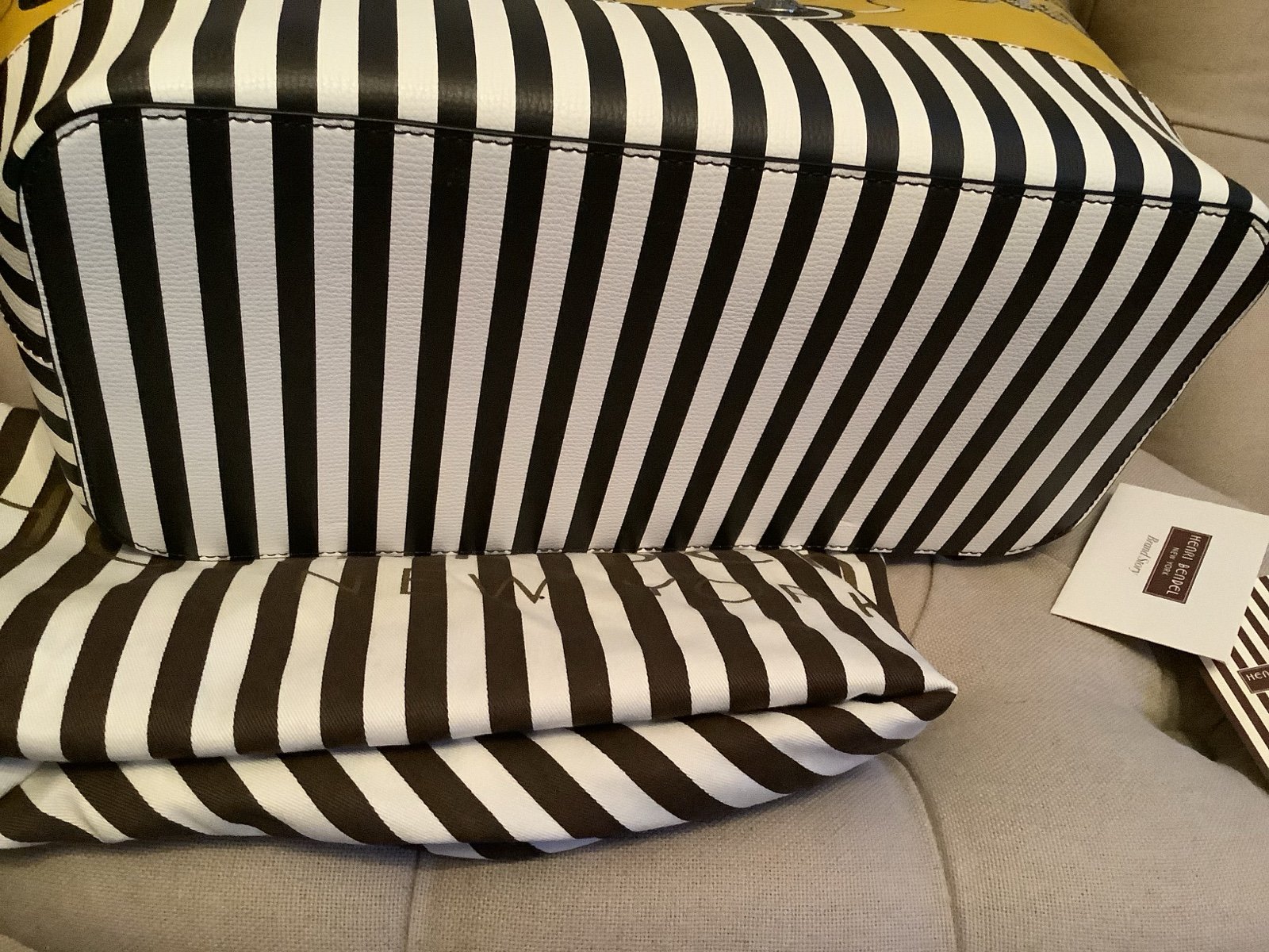 Henri Bendel Yellow Taxi NYC “Outta Town” Tote Bag – New with Tag & Dust Bag