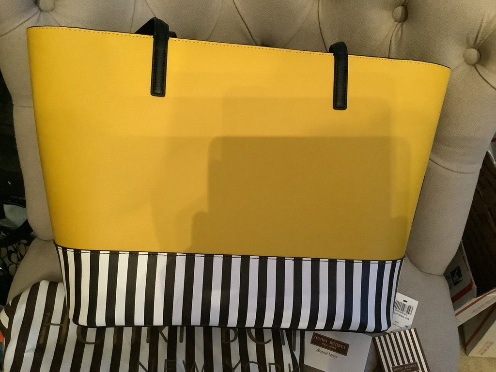 Henri Bendel Yellow Taxi NYC “Outta Town” Tote Bag – New with Tag & Dust Bag