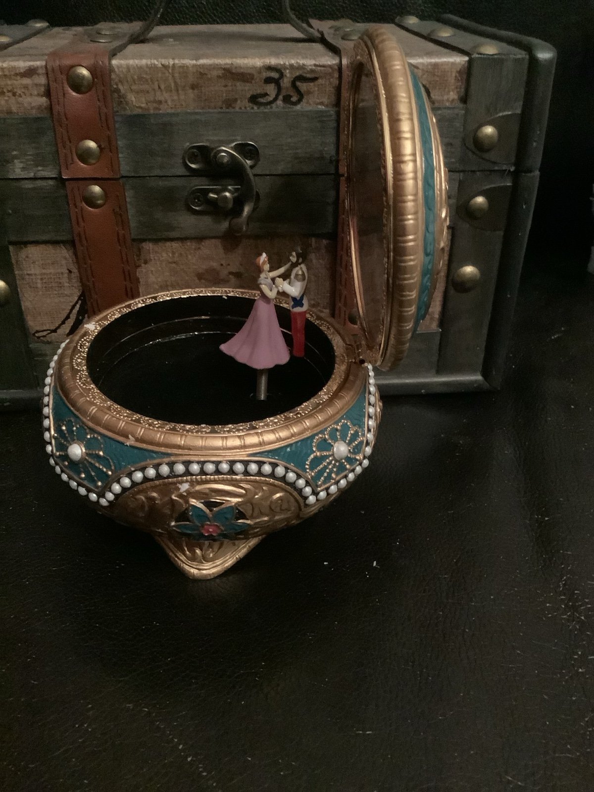 Disney Anastasia Music Box – Plays "Once Upon a December" – New with Box – Rotating Figurine
