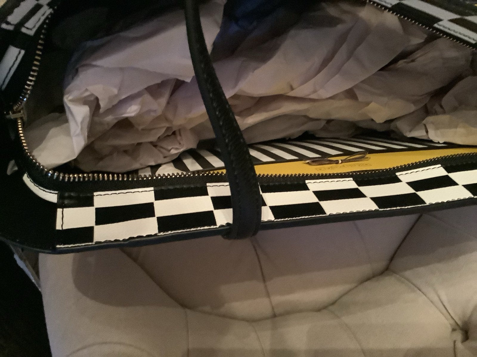 Henri Bendel Yellow Taxi NYC “Outta Town” Tote Bag – New with Tag & Dust Bag