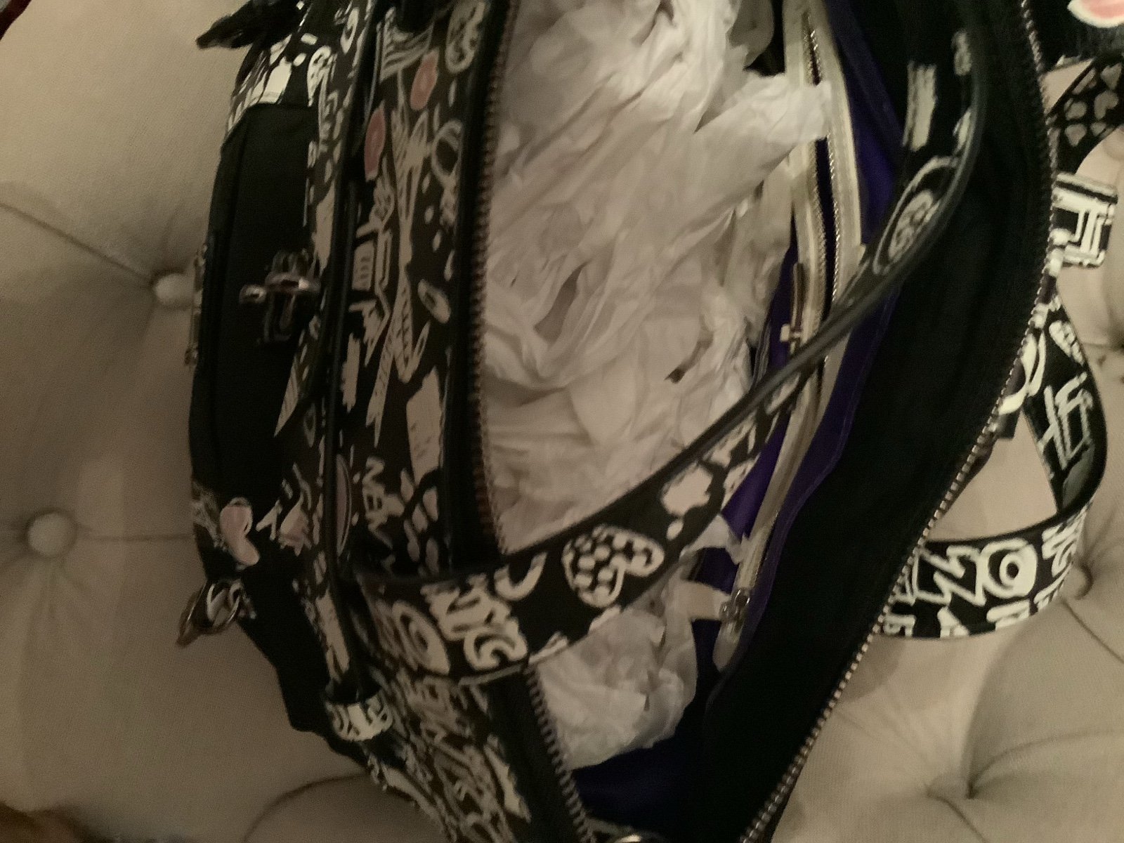 Henri Bendel Graffiti Jetsetter Large – Convertible Backpack, Top Handle & Crossbody – Dust Bag Included