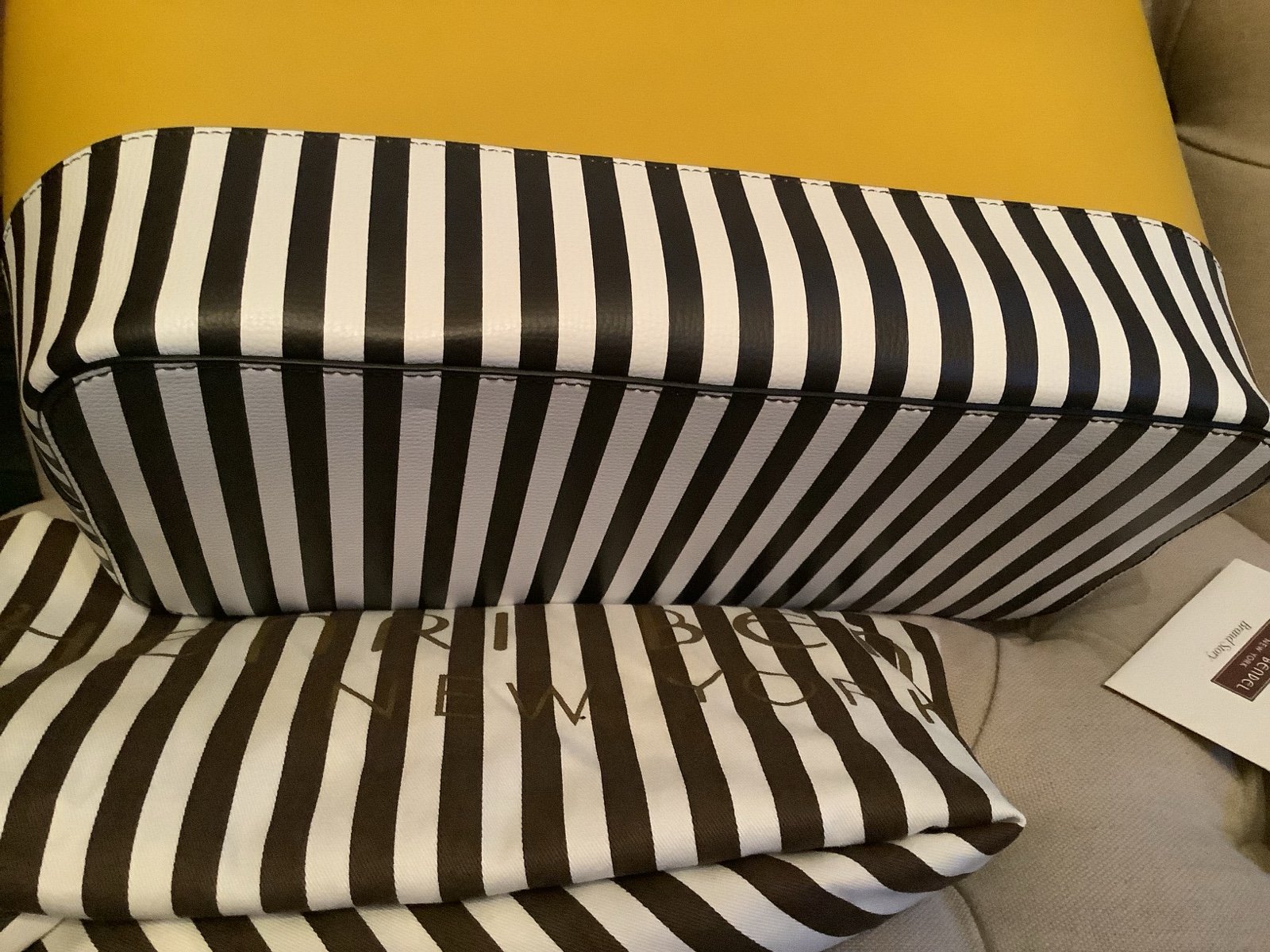 Henri Bendel Yellow Taxi NYC “Outta Town” Tote Bag – New with Tag & Dust Bag